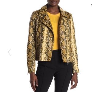 NWT Tahari faux leather jacket size S.